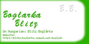 boglarka blitz business card